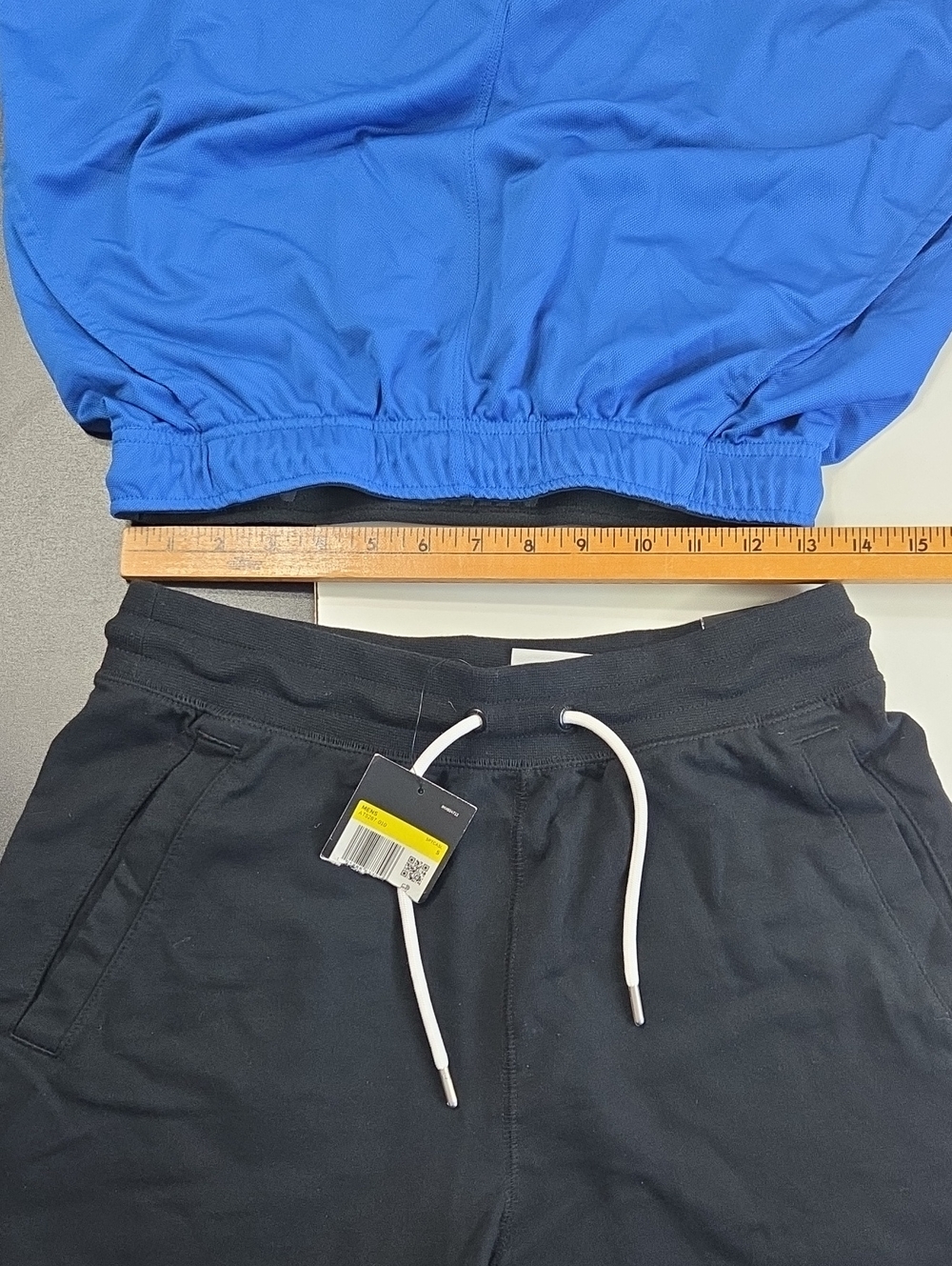 Lot Of 2 Nike- NWT Black Sweat Shorts And Dri-fit Blue Athletic Shorts - Picture 5 of 16